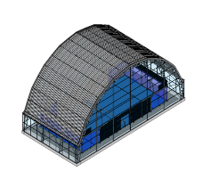 Bogendachkonstruktion 1 Court
